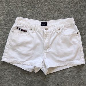 Tommy Jeans White Vintage Denim Shorts